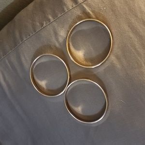 gold plated bracelets 1 set of 3